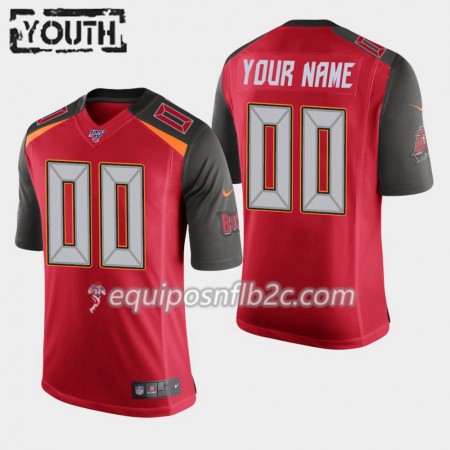 Camiseta Niño NFL Tampa Bay Buccaneers Personalizar Nike Rojo I 100th